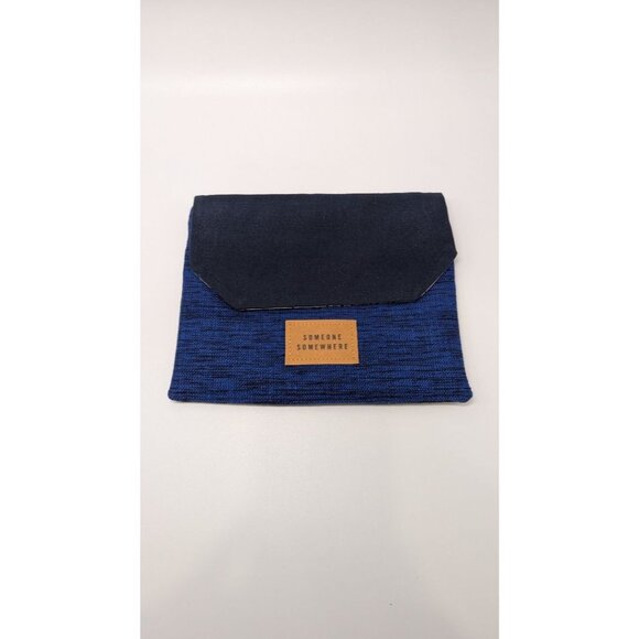 Someone Somewhere Blue Foldover Travel Pouch - Picture 1 of 4